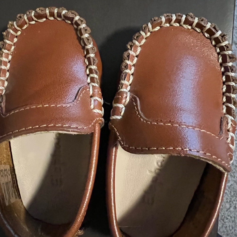 Elephantito Infant Brown Leather Loafers